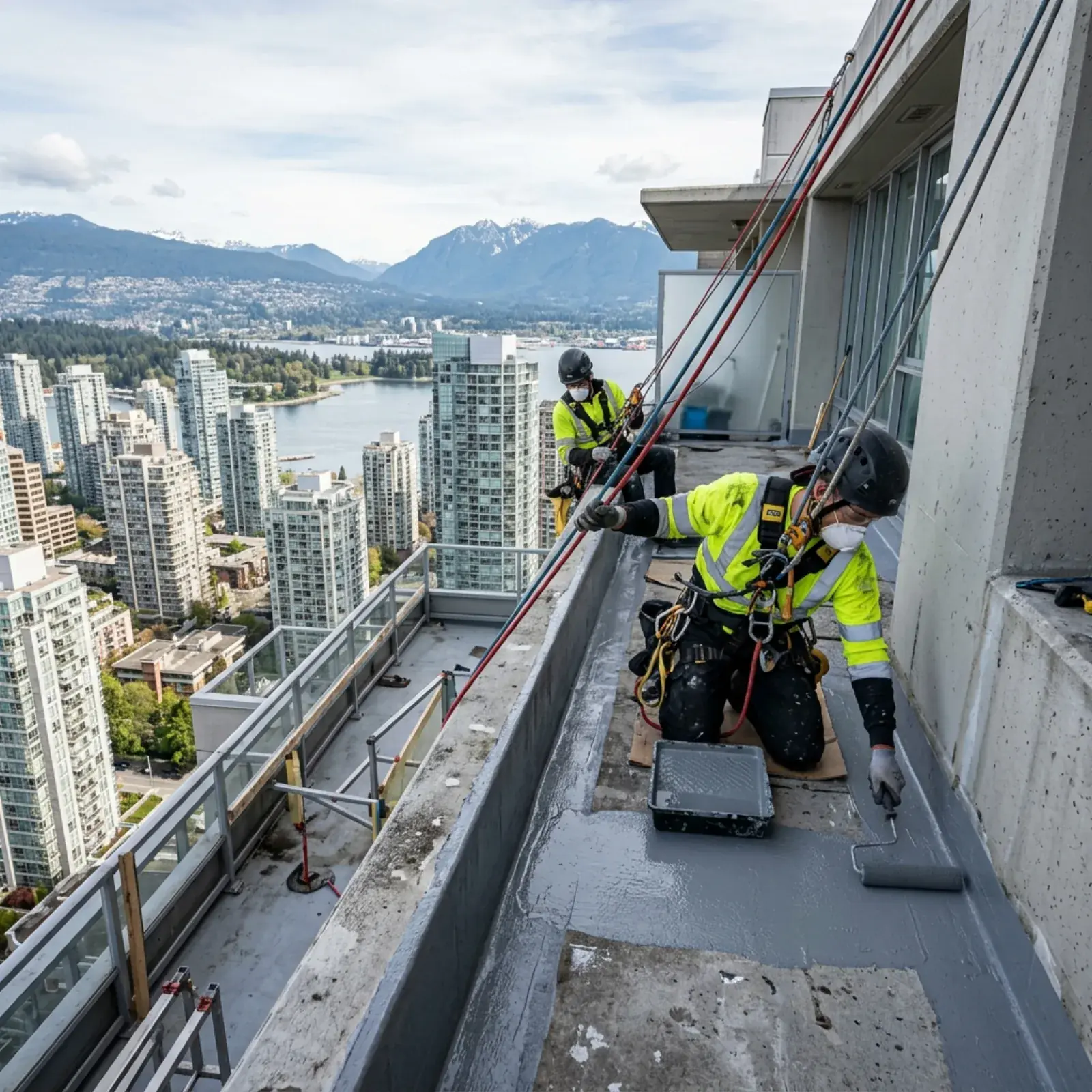 Traffic coating vs. waterproof membrane